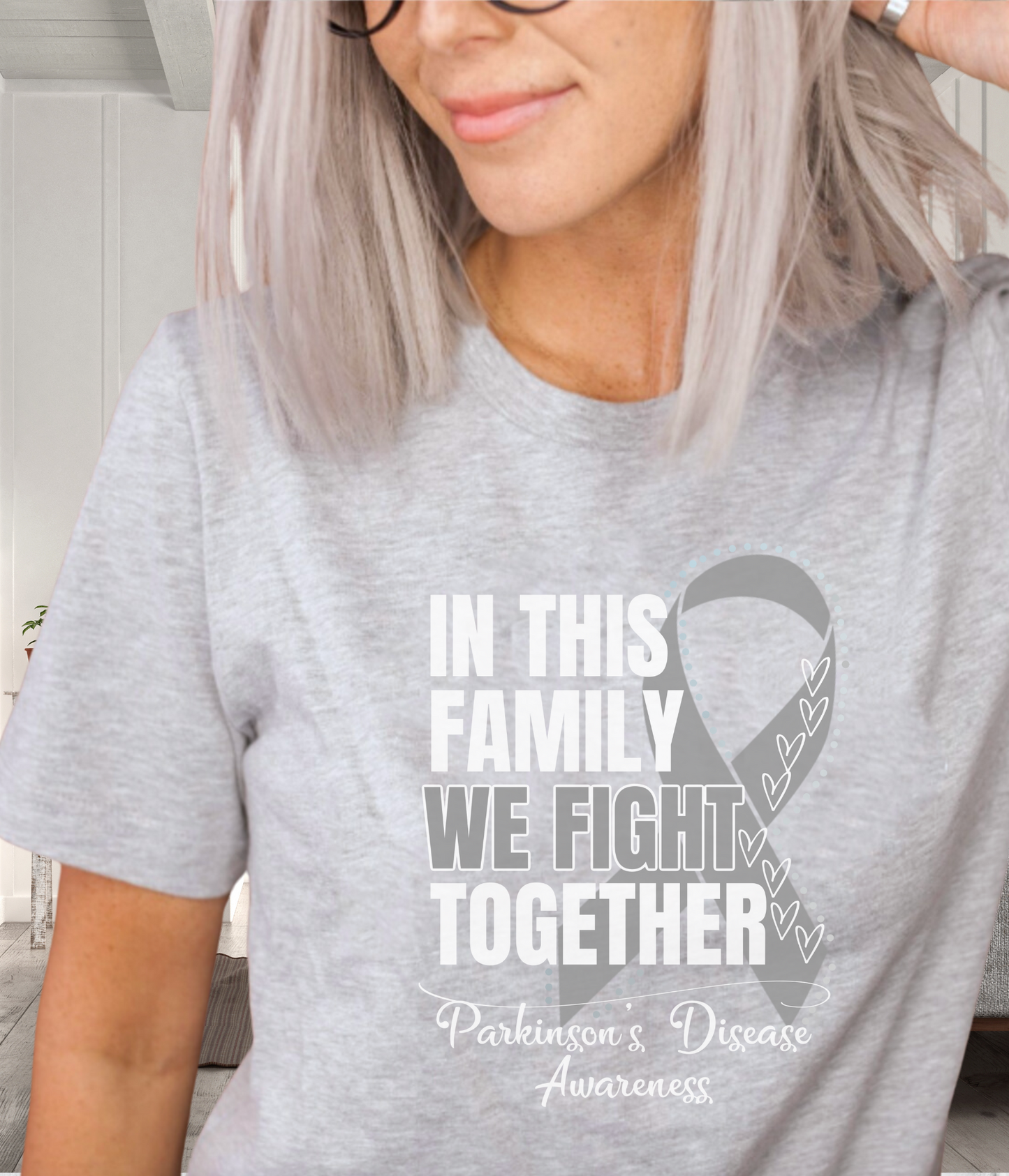 Parkinson's Disease Awareness Shirt- In This Family We Fight Together