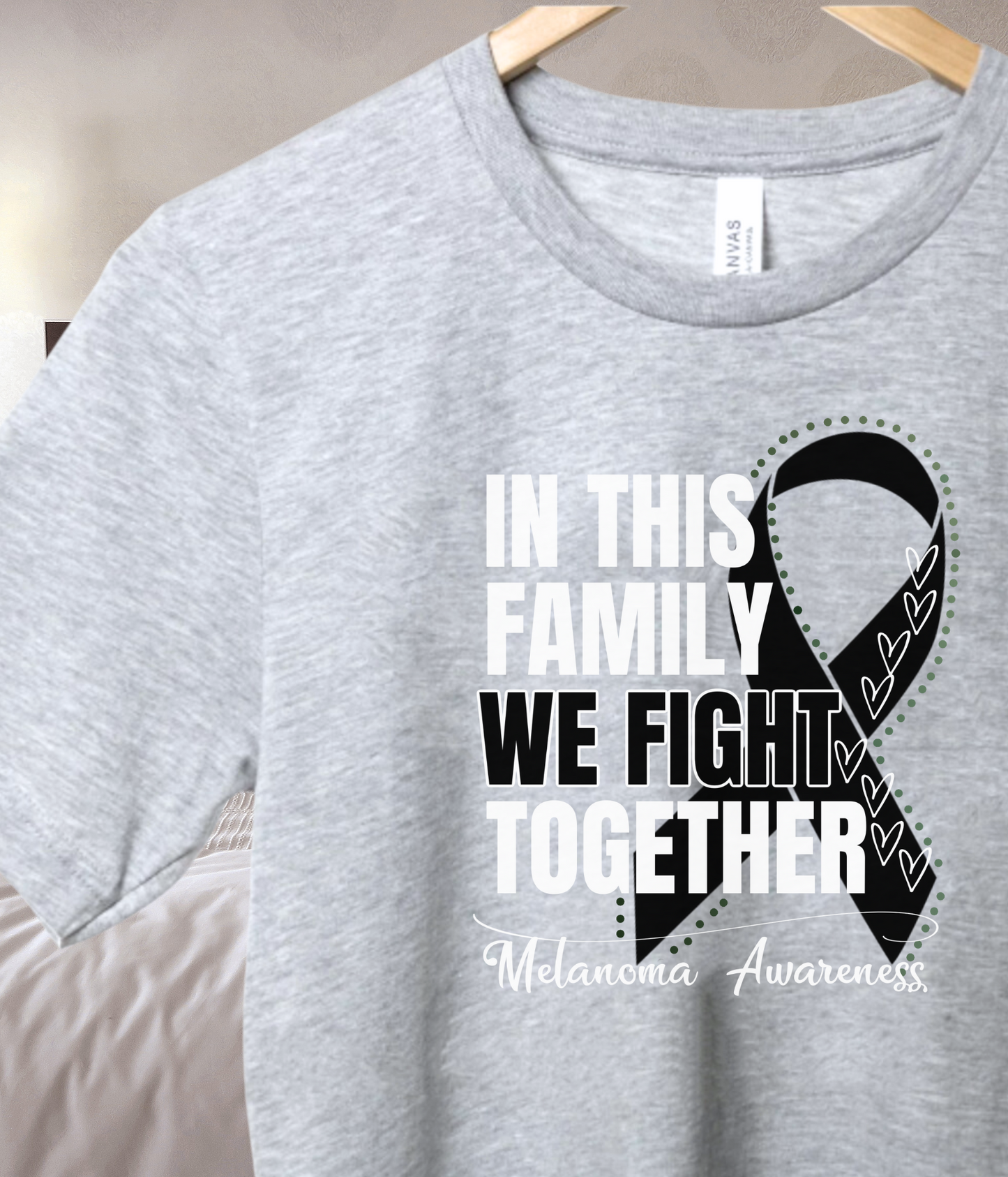 Melanoma Awareness Shirt- In This Family We Fight Together