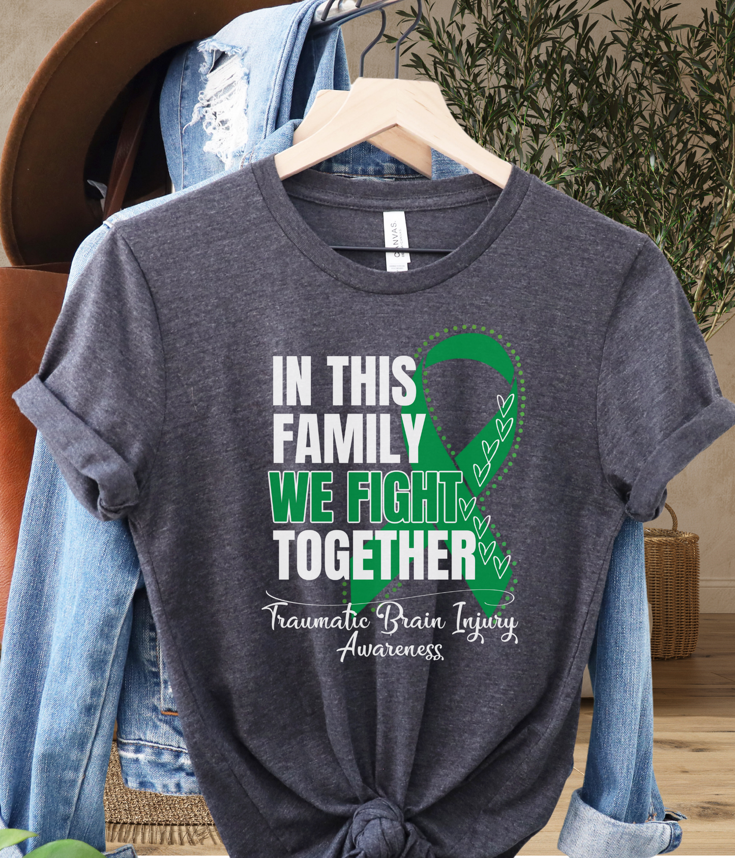 Traumatic Brain Injury Awareness Shirt- In This Family We Fight Together